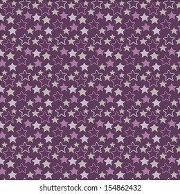 Seamless vector pattern with stars.