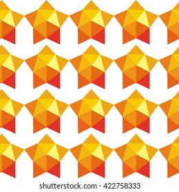 Seamless vector pattern with stars