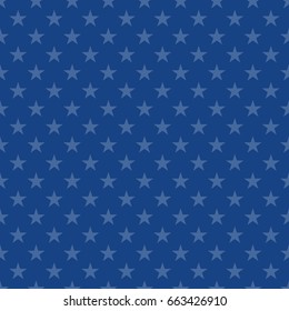 Seamless vector pattern with stars. Independence Day in USA