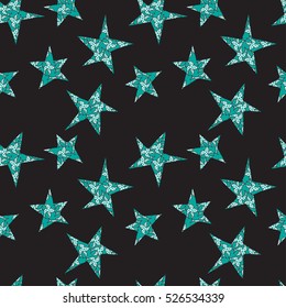Seamless vector pattern with stars inside birds.