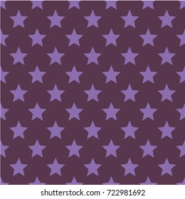 Seamless vector pattern with stars. Retro, vintage background Flat Scandinavian style for print on fabric, gift wrap, scrap booking, patchwork Modern graphic design. Hipster creative tileable print.