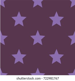 Seamless vector pattern with stars. Retro, vintage background Flat Scandinavian style for print on fabric, gift wrap, scrap booking, patchwork Modern graphic design. Hipster creative tileable print.