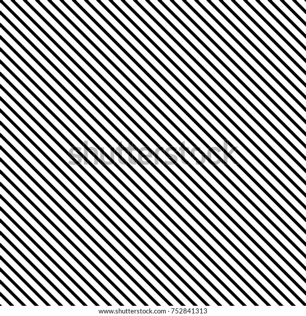同じ太さの直線で平行な白と黒の線のシームレスなベクター画像パターン 直線状の平行なストリップのグリッド を持つ 単純な幾何学的テクスチャー のベクター画像素材 ロイヤリティフリー