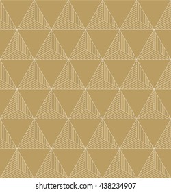 seamless vector pattern of striped triangles.