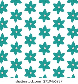 Patrón de Vector sin fisuras con flores estilizadas en varios colores (naranja, amarillo, azul, rojo) sobre un fondo blanco. Diseño floral sucio ideal para telas, textiles, Fondo de pantalla y aplicaciones de impresión digital.
