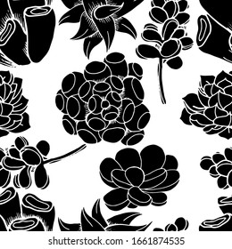 
Seamless vector pattern. Succulents Design