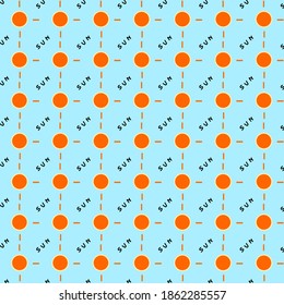 seamless vector pattern with sun	