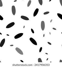 Seamless vector pattern with surf board symbols, creating a creative monochrome background with rotated elements. Vector illustration on white background