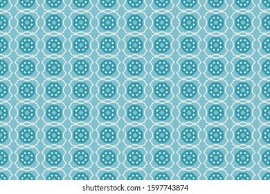 Seamless vector pattern with symmetric abstract ornament. Background in a free style with simple elements for design, print on paper and textiles. Texture with ethnic motifs.