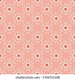 Seamless vector pattern with symmetric ornament. Background with ethnic oriental motifs. Universal abstract print for textiles.