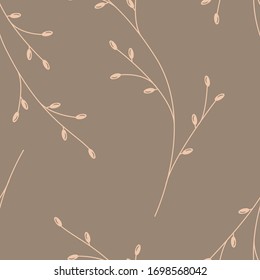 
Seamless vector pattern. Tender spring twig. Wrapping paper. 
Fabric print