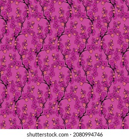 Seamless vector pattern for textile design and fashion prints. Flowers pattern  with small  flowers on light color background.