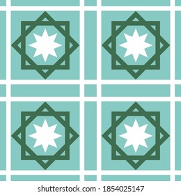 Seamless vector pattern of texture of ceramic tiles in vintage style. Suits for ceramic tile, wallpaper, textile, decorative paper, packaging, covers, gift wrap, etc. Vector illustration EPS10.
