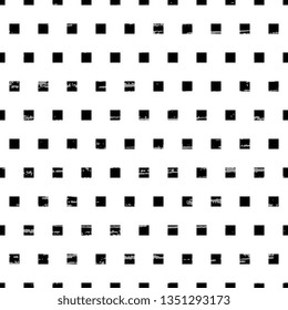 Seamless vector pattern, textured with black and white square pattern. Beautiful cover, wrapping and background. Abstract simple illustration.