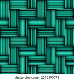 Seamless vector pattern. Tile herringbone geometric pattern . Emerald green malachite colors. Regular herringbone tile..