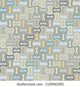 Seamless vector pattern with tiles