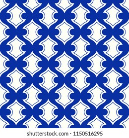 Seamless vector pattern in traditional Arab style. Patten lattice. Abstract ornament. Endless texture for textile design. Vector color background.