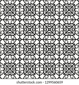 Seamless vector pattern in traditional east style. Graceful Arab stylized ornament. Beautiful pattern lattice. Abstract ornament. Endless texture for textile design. Vector background.