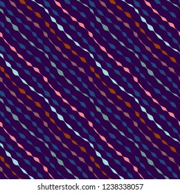 seamless vector pattern with traditional ethnic embroidery in violet colors, textile and fabric targets