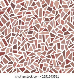 Seamless vector pattern. Traditional Georgian clay broken vessel mosaic, tiles.