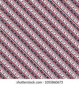Seamless vector pattern with traditional romanian motif