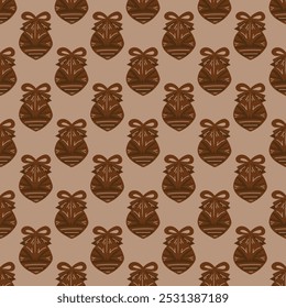 Seamless vector pattern with traditional winter holidays elements. 