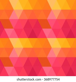 Seamless vector pattern with triangles