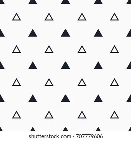 Seamless vector pattern with triangles