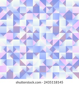 
Seamless vector pattern of triangles in shades of lilac and purple with a gradient