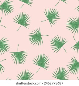 Seamless vector pattern of tropical leaves. Suitable for backgrounds, wallpapers, fabrics, textiles, wrapping paper, printed materials and more.Vector