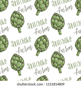 Seamless vector pattern with vegetable broccoli . For kitchen, for printing on textiles, phone case. Mix design for fabric and decor.Vitamin farm, drawing, product market. Hand draw illustration.