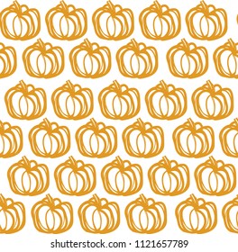 Seamless vector pattern with vegetables