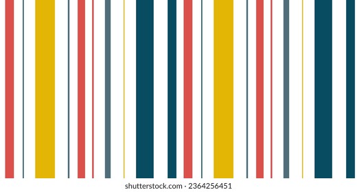 Seamless vector pattern with vertical stripes. Geometric pattern in the form of stripes in autumn tones. Ideal for children's room design, printing on fabric and paper.