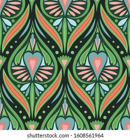 Seamless vector pattern. Vibrant background