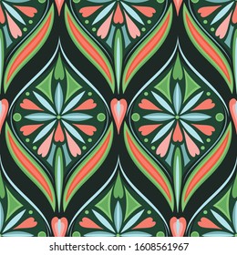 Seamless vector pattern. Vibrant background