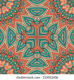 Seamless vector pattern. Vintage decorative elements. Hand drawn background. Islam, Arabic, Indian, ottoman motifs.