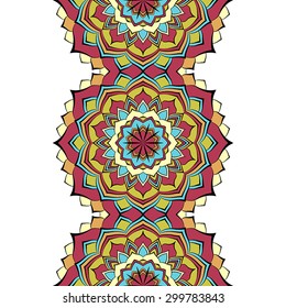 Seamless vector pattern. Vintage decorative elements. Hand drawn background.