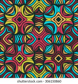 Seamless vector pattern. Vintage decorative elements. Hand drawn background.