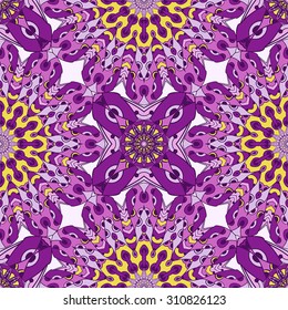 Seamless vector pattern. Vintage decorative elements. Hand drawn background.