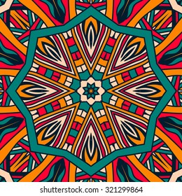Seamless vector pattern. Vintage decorative elements. Hand drawn background.