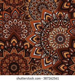Seamless vector pattern. Vintage decorative elements. Hand drawn background.