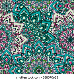 Seamless vector pattern. Vintage decorative elements. Hand drawn background.