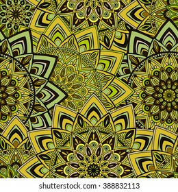 Seamless vector pattern. Vintage decorative elements. Hand drawn background.