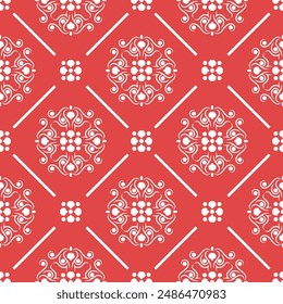 Seamless vector pattern with vintage ornament. Decorative print for textiles, fabrics, covers, wallpaper and other surfaces.