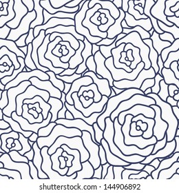 Seamless vector pattern with vintage roses