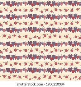 Seamless vector pattern in vintage style good design for fabric, wallpaper, wrapping paper, scrapbooking