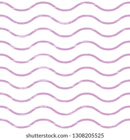 
Seamless vector pattern with violet waves on white background. Abstract wavy background with texture for packaging, wrapping, surface, fabric design.