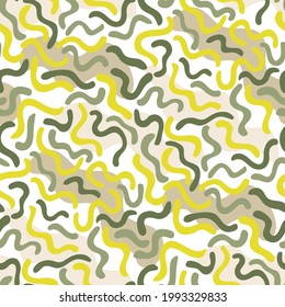 Seamless vector pattern with wavy lines