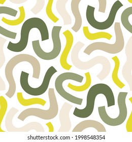 Seamless vector pattern with wavy lines