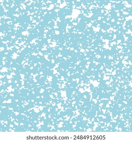 
Seamless vector pattern. White vector texture on a blue background, spots, specks.